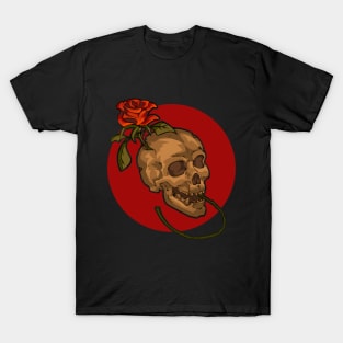 Skull and rose! T-Shirt